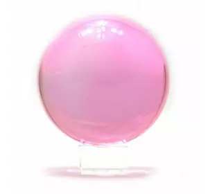Кришталева куля на підставці рожевий (13,7х11х11 см)