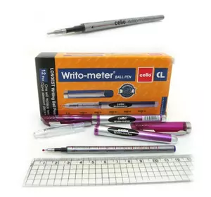 Ручка масляна CL "Writo-meter" 10 км 0,5 мм фіолет