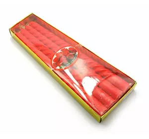 Свічки червоні (набір 4 штук)(20х7,5х2 см)(GL-10-4)