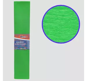 Креп-папір 55%, світло-зелений 50*200см, 20г/м2