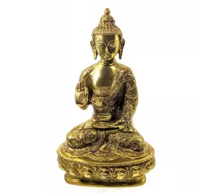 Будда в позі лотоса бронзовий (27х15х10 см) (2590 г)