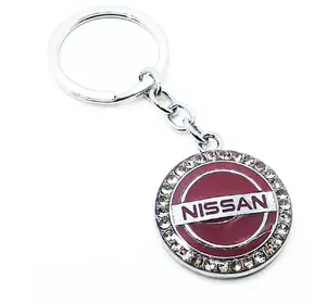 Брелок автомобільний (U) "Nissan" бордовий
