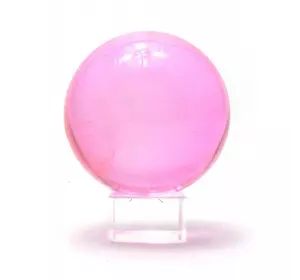 Кришталева куля на підставці рожевий (6 см)