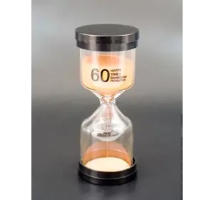 Песочные часы "Круг" стекло + пластик 60 минут Оранжевый песок