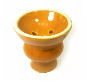 Чашка для кальяна светло коричневая керамическая (d-6, h-5,5 см)