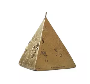 Свічка Піраміда Золота 7,5*7,5*8 см.