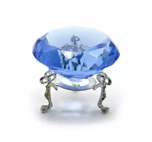 Кришталевий кристал на підставці синій (6 см)