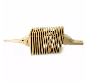 Трещетка музыкальная "Слон" деревянная (26х4х8,5 см)