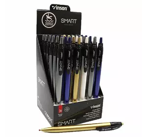 Ручка авт масл. Vinson "Smart" синя 0,7 мм, mix, 36шт/етик.