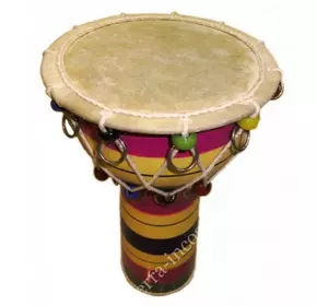Барабан Джамбег барвистий з мотузяною натяжкою