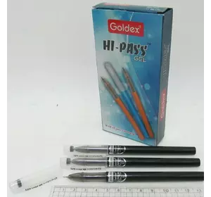 Ручка гелева Goldex Hi-Pass gel #921 Індія Black 0,6 мм