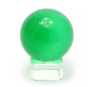 Кришталева куля на підставці зелений (4 см)