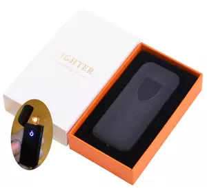 USB запальничка в подарунковій коробці LIGHTER №HL-134 Black матовий