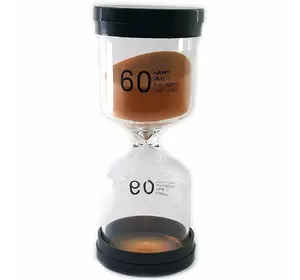 Часы песочные 60 мин оранжевый песок (13х5,5х5,5 см)