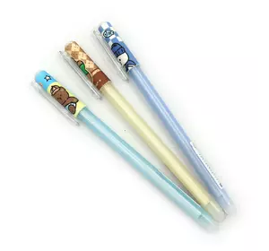Ручка, що стирається, Aodemei "Cute Bear" 0,38мм, син. 12шт/етик