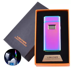 Електроімпульсна запальничка в подарунковій коробці Lighter (USB) №5005 Хамеліон