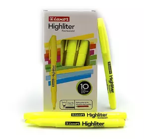 Текстовиділювач "Luxor" "Highliters" 1-3,5mm тонк. жовт.