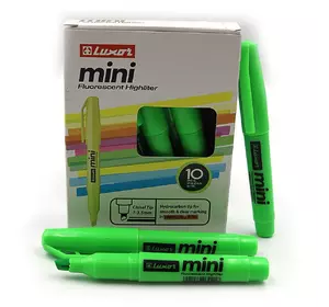 Текстовыделитель "Luxor" "Mini" 1-3,5 mm зелен.