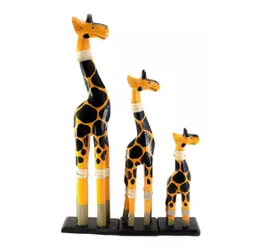 Жирафи 3 шт дерев'яні (40х11х5,5 см 29,5х8х5,5 см 19,5х8х6 см)