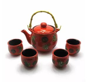 Сервіз керамічний чайник ,4 чашки)(28х17х11,5 см)