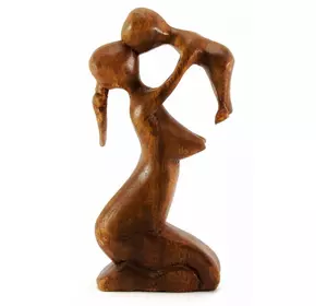 Статуетка "Мама з дитиною" дерево (10,5 х,5х2 см)F