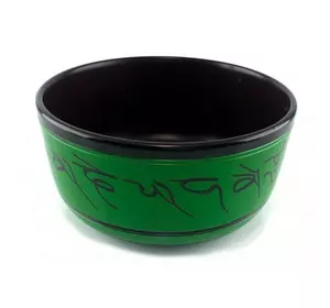 Чаша співоча темно зелена (d-15.5 см h-7,8 см)