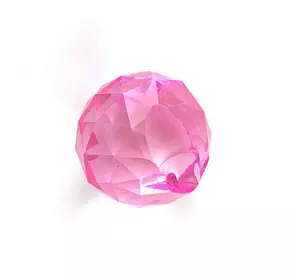 Кристал кришталевий підвісний рожевий (2CM)