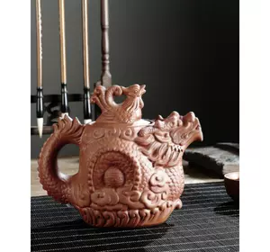 Чайник "Дракон Фенікс" червоний 500 мл. 17*9*15см.