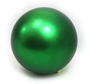Великий ялинкова куля матовий "GREEN" 25см, 1шт/етик.