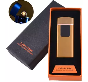 USB запальничка в подарунковій коробці LIGHTER (Спіраль розжарювання) №HL-132 Gold