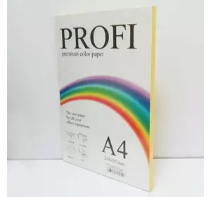 Папір кольоровий PROFI А4/80г (100л) Light Yellow №160 (жовтий)