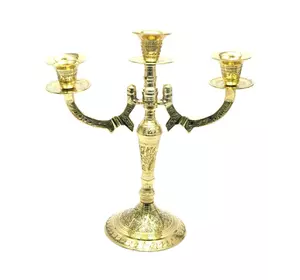 Підсвічник бронзовий на 3 свічки (25х24,5х10,5 см)(Candle Stand 3C P)