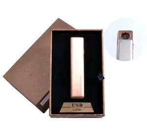 USB запальничка в подарунковій упаковці (спіраль розжарювання, помаранчевий) №4822-4