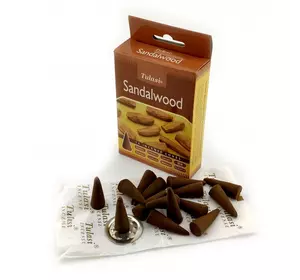 Sandalwood Premium Incense Cones (Сандал) (Tulasi) Конуси