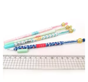 Ручка стирається з іграшкою зі стразами "Корона" синя, PVC бокс, mix, 12шт/етик.