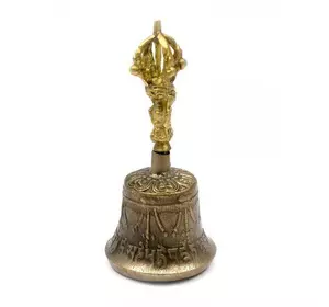 Дзвін чакровий бронзовий (d-5 ,h-10.5 см) (Непал)(Bell Embose No.0)