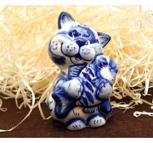 Фігурка керамічна Кіт "Рибалка"