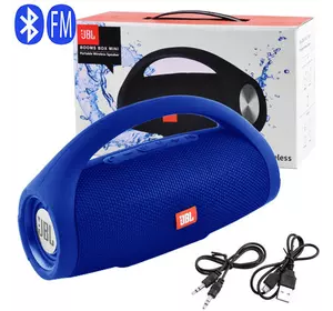 Bluetooth-колонка JBL BOOMS BOX MINI, c функцією PowerBank, speakerphone, радіо, blue