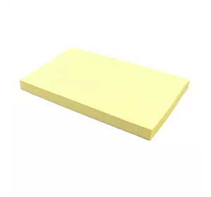 Папір для нотаток "желт" 76*127мм 100 аркушів 1шт/етик
