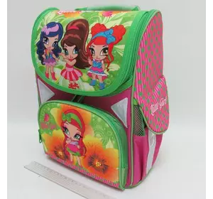 Рюкзак коробка "Little girls" 13,5" 3 відд., ортопедичний, светоотраж.