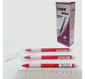 Ручка олійна Wiser "Zossa" 0,7 мм з грипом червона