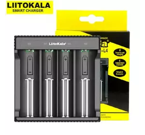 Зарядний пристрій LiitoKala Lii-L4, 4x-10440/ 14500/ 16340/ 17355/ 17500/ 17670/ 18350/ 18490/ 18650/ 22650,