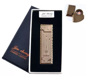 USB запальничка в подарунковій упаковці "Ейфелева вежа" (двостороння, спіраль розжарювання) №4793-5