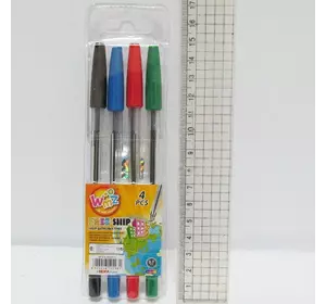 Набір кулькових ручок BEIFA AA927-4 4-цв.