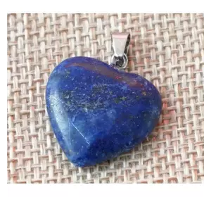 Кулон кам'яний Серце Лазурит 2*0,5*2 см.