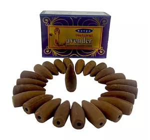 Natural Lavender Backflow Cones (Лаванда) (Satya) 24 конуси в упаковці
