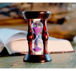 Песочные часы "Круг" 20 секунд Фиолетовый песок