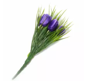 Тюльпаны фиолетовые букет (25 см)