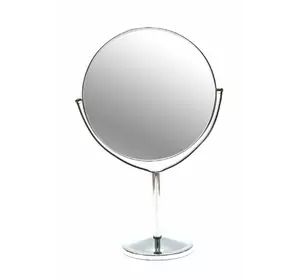 Дзеркальце кругле настільне метал (d-17,5 см)(27х17,5х10 см)