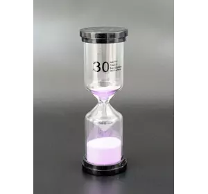 Песочные часы "Круг" стекло + пластик 30 минут Сиреневый песок
